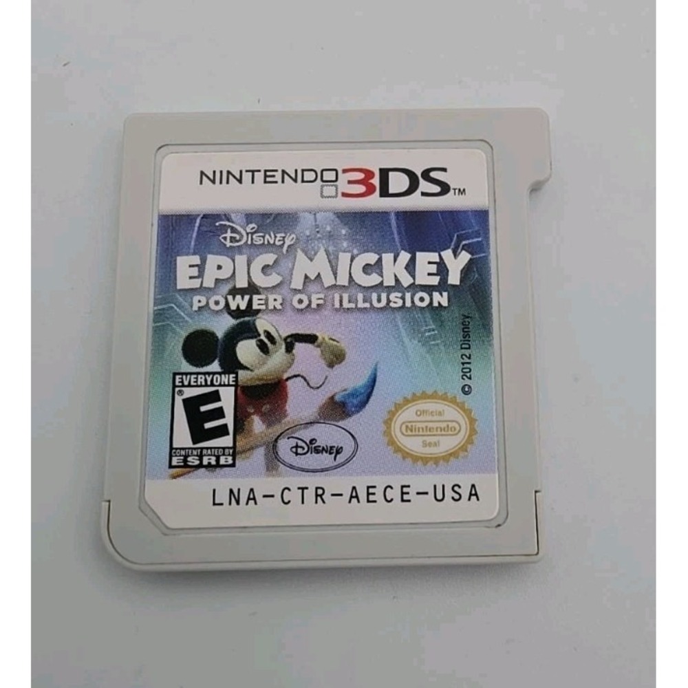 Disney Epic Mickey Power of Illusion Nintendo 3DS Works Authentic Cartridge Only